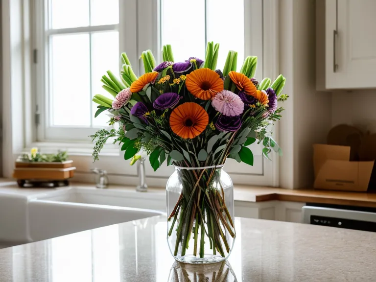 Side-by-side comparison of a flower delivery listing photo and the bouquet a college student actually received