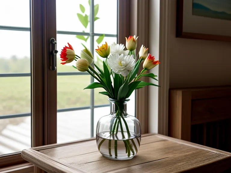Close-up comparison of a delivered flower vase versus a premium website photo.