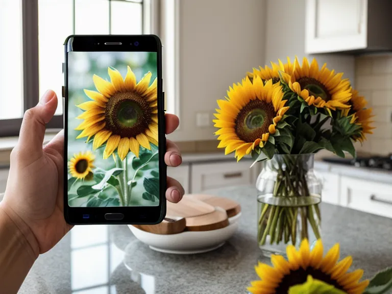 Taking a side-by-side photo of delivered flowers compared to the website listing.