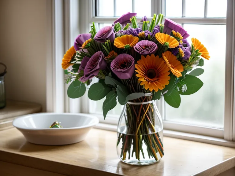 A flower delivery buyer reviewing her spreadsheet tracking system for floral substitutions and delivery accuracy