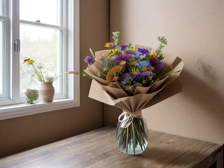 Floral substitution example: lily stems in a glass vase showing early wilting after delivery
