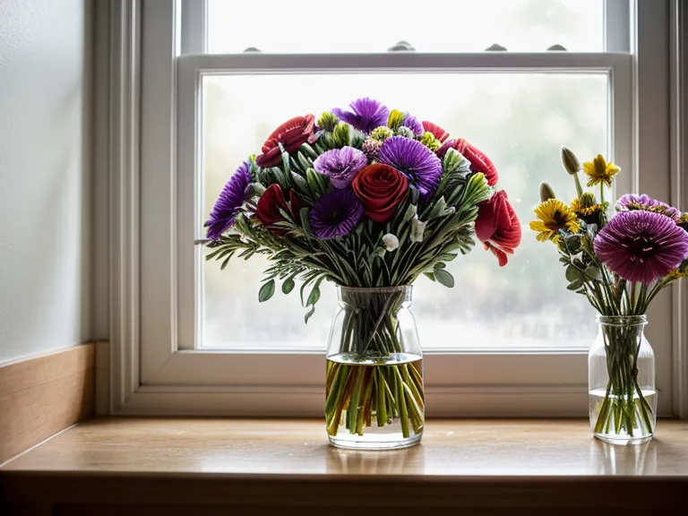 Spreadsheet tracking an FTD anniversary flower delivery order against the original listing photo
