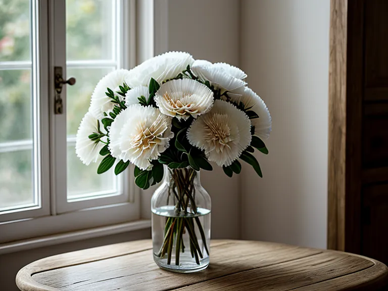A side-by-side comparison of a delivered bouquet and the original website listing.
