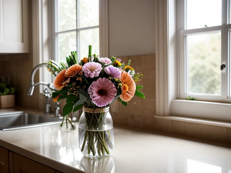 Side by side comparison of a hand-delivered vase arrangement and a boxed flower kit.