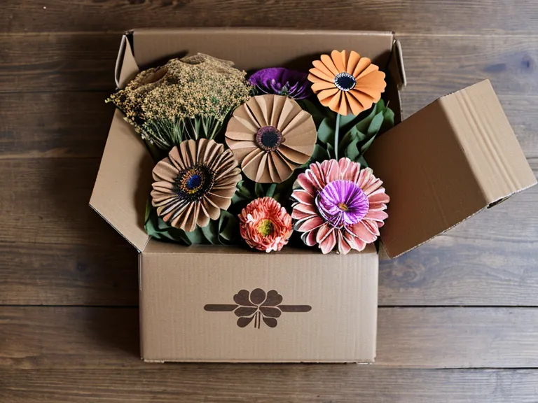 A flower delivery box on a porch showing the special instructions field on the label.