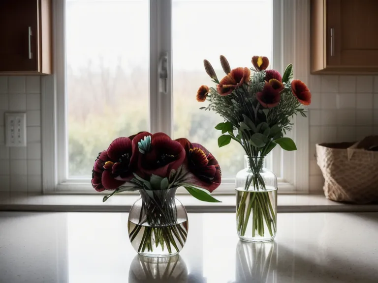 Comparison between a website flower photo and the actual delivered bouquet.