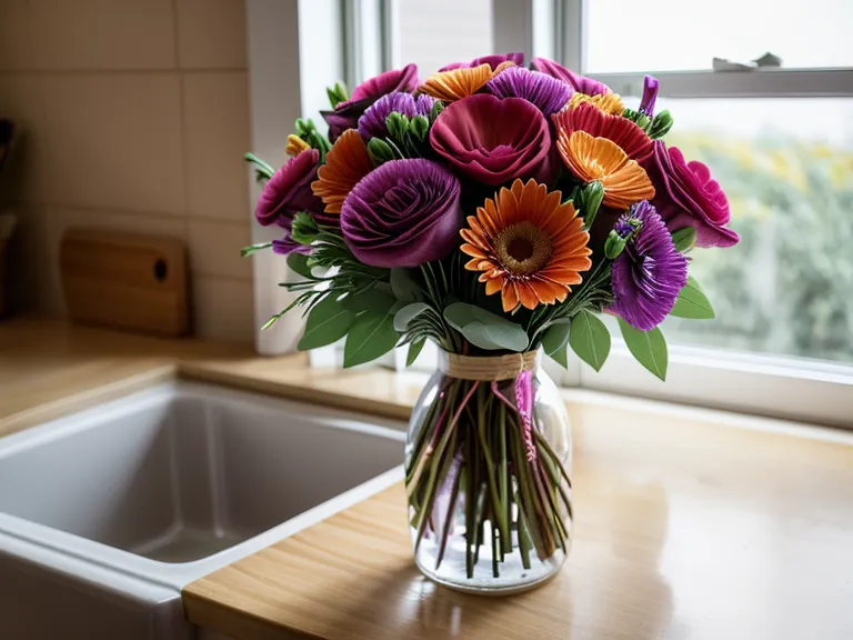 Fully bloomed florist delivery next to tight bud-stage boxed flowers in a longevity test