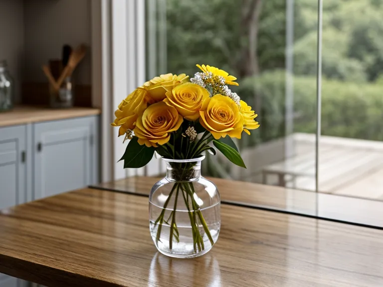 Measuring a 4-inch vase opening to check for delivery accuracy