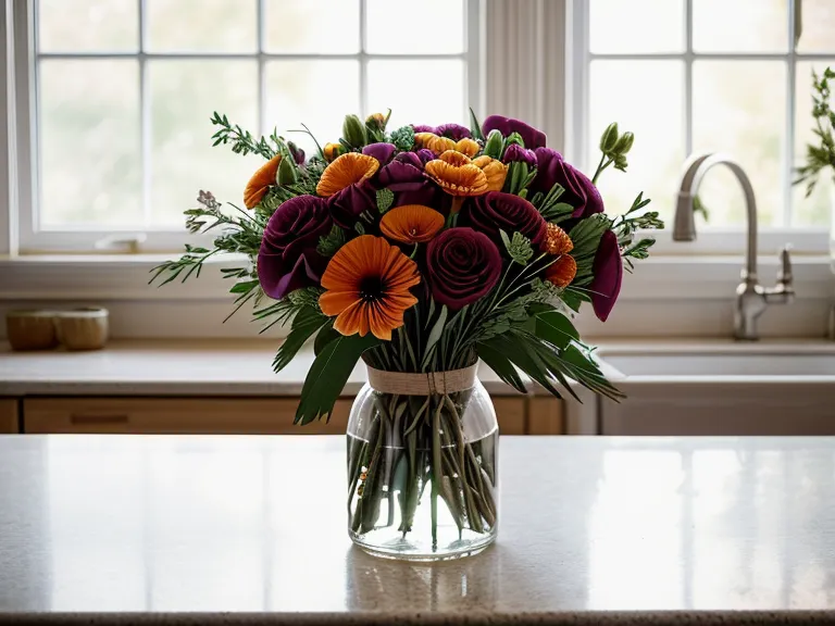 Two glass flower vases side-by-side on a counter showing minimal difference in quality.