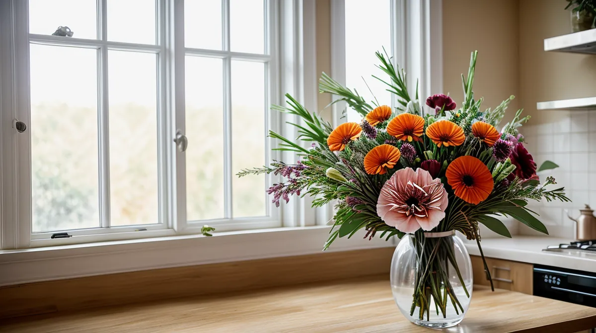 Same-day flower delivery birthday gift box arriving before noon for a last-minute surprise