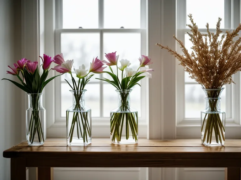 Comparison between a standard glass vase and a thin plastic premium vase.