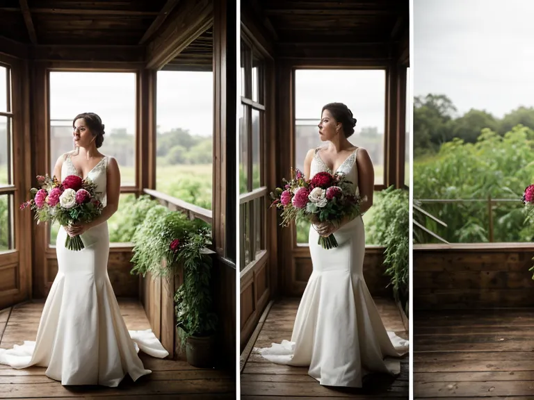 Comparison between a website flower photo and a real-life delivered box.