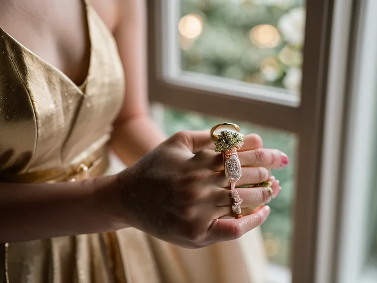 Close-up of a hand tapping a thin glass vase to test its quality.
